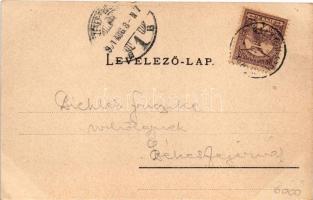 1901 Szigliget, várrom. Mérei Ignác kiadása (EK)