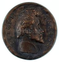 Madarassy Walter (1909-1994) 1973. "Petőfi Sándor / A költő születésének 150 évfordulója emlékére" kétoldalas öntött bronz plakett (89mm) T:XF kis patina Hungary 1973. "Sándor Petőfi / 150th Anniversary of Birth" double-sided cast bronze plaque. Sign.: Walter Madarassy (89mm) C:XF small patina