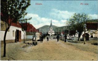 Dömös, Fő utca, templom. Lengyel Rudolf kiadása