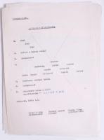 1981 Aranycsapat film forgatási dokumentumai, kb. 80-100 irat