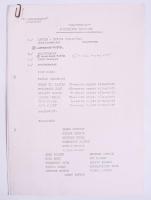 1981 Aranycsapat film forgatási dokumentumai, kb. 80-100 irat