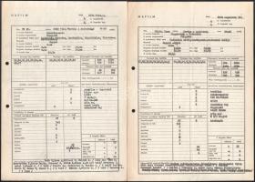 1970 A Bors című televíziós sorozat 8. részének forgatási terve