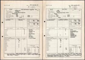 1970 A Bors című televíziós sorozat 8. részének forgatási terve