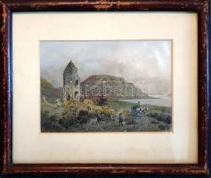 [Látkép] Badacson a Balaton mellett. Badatschon am Plattensee. Ludwig Rohbock (1824-1893) német graf...