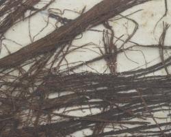 Wagner János (1936-2022): Gubanc (cím nélkül). Pálmalevél, merített papír, jelezve balra lent: Wagne...