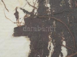 Wagner János (1936-2022): Gubanc (cím nélkül). Pálmalevél, merített papír, jelezve balra lent: Wagne...