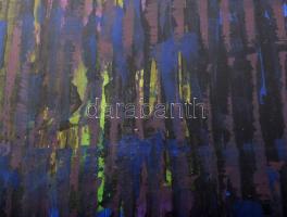 Wagner János (1936-2022): Színmező II., 2002. Akril, papír, jelezve jobbra lent: Wagner. Hátoldalán ...