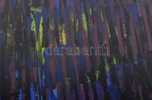 Wagner János (1936-2022): Színmező II., 2002. Akril, papír, jelezve jobbra lent: Wagner. Hátoldalán ...