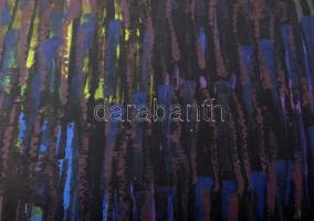 Wagner János (1936-2022): Színmező II., 2002. Akril, papír, jelezve jobbra lent: Wagner. Hátoldalán ...