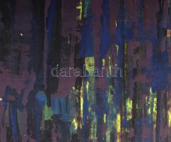 Wagner János (1936-2022): Színmező II., 2002. Akril, papír, jelezve jobbra lent: Wagner. Hátoldalán ...