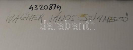 Wagner János (1936-2022): Színmező II., 2002. Akril, papír, jelezve jobbra lent: Wagner. Hátoldalán ...