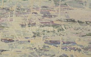 Wagner János (1936-2022): Színmező VII (Fehér fény). Akril, enkausztika, papír, jelezve jobbra lent:...