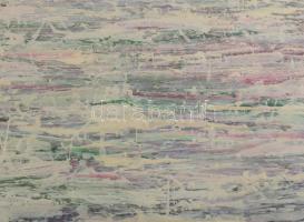 Wagner János (1936-2022): Színmező VII (Fehér fény). Akril, enkausztika, papír, jelezve jobbra lent:...