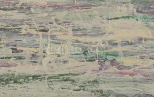 Wagner János (1936-2022): Színmező VII (Fehér fény). Akril, enkausztika, papír, jelezve jobbra lent:...