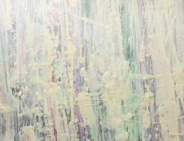 Wagner János (1936-2022): Színmező VII (Fehér fény). Akril, enkausztika, papír, jelezve jobbra lent:...