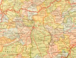 [Térkép] Magyarország politikai térképe a bécsi döntések, a kárpátaljai és délvidéki bevonulások utá...