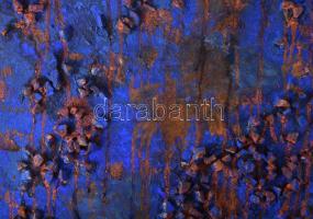 Wagner János (1936-2022): Szent Iván éj. Akril, applikáció, karton, jelezve balra lent: Wagner. Háto...