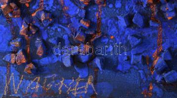 Wagner János (1936-2022): Szent Iván éj. Akril, applikáció, karton, jelezve balra lent: Wagner. Háto...