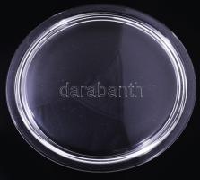 Kristály 6 személyes italos készlet, jelzés nélkül, 6 darab pohár, dugós üveg, tálca, hibátlan, d. 3...