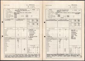 1970 A Bors című televíziós sorozat 7. részének forgatási terve