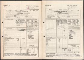 1970 A Bors című televíziós sorozat 6. részének forgatási terve