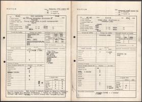 1970 A Bors című televíziós sorozat 6. részének forgatási terve