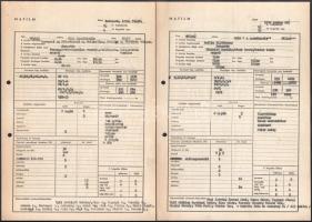 1970 A Bors című televíziós sorozat 6. részének forgatási terve