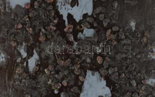 Wagner János (1936-2022): Vakablak. Akril, vegyes technika, applikáció, karton, jelezve jobbra lent:...