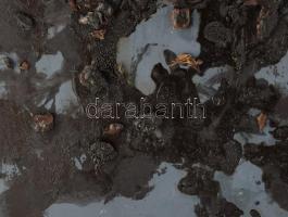 Wagner János (1936-2022): Vakablak. Akril, vegyes technika, applikáció, karton, jelezve jobbra lent:...