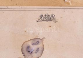 cca 1898 ,,Orosházi iparosok Thék Endrénél Budapesten", nagyméretű, kartonra kasírozott fotó Er...