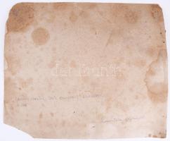 cca 1898 ,,Orosházi iparosok Thék Endrénél Budapesten", nagyméretű, kartonra kasírozott fotó Er...