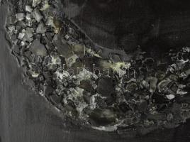 Wagner János (1936-2022): Távoli tájakon. Akril, üveg applikáció, farost, jelezve jobbra lent: Wagne...