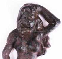 Vas sellő falidísz, m: 14,5 cm