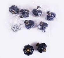 8 darabos díszes bútorgomb szett, hibtálan, d: 3,5 cm