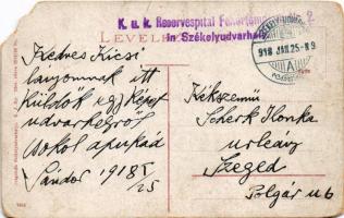 1918 Székelyudvarhely, Odorheiu Secuiesc; Gyalogsági laktanya, katonák. Dragomán kiadása / Military ...