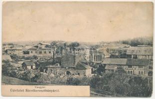 1907 Szentkeresztbánya, Szentegyháza, Vlahita; vasgyár, Lántzky J. Sándor kiadása / iron works, factory (EM)