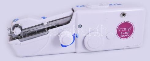 Hordozható kézi varrógép, dobozában