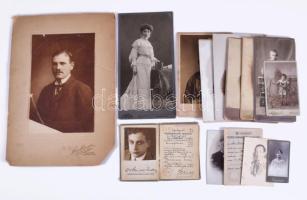 Dr. Stauber Endre fotóhagyatéka, közte igazolvány, vegyes méretben