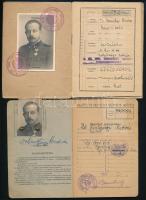 1944, 1948 Bp., Karpaszományos honvéd 2 db igazolvány