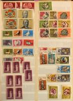 Román, francia, csehszlovák gyűjtemények + magyar tétel az 1960-as évek első feléből, 4 berakóban