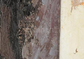 Wagner János (1936-2022): Gyökerek, 1993. Enkausztika, farost, jelezve jobbra lent és középen lent: ...