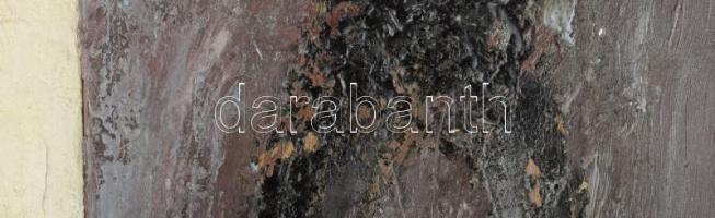 Wagner János (1936-2022): Gyökerek, 1993. Enkausztika, farost, jelezve jobbra lent és középen lent: ...