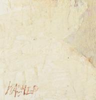 Wagner János (1936-2022): Gyökerek, 1993. Enkausztika, farost, jelezve jobbra lent és középen lent: ...