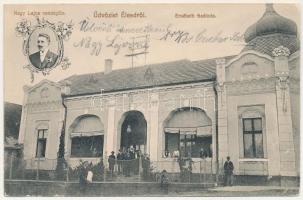Élesd, Alesd; Erzsébet szálloda, Nagy Lajos vendéglős. Wilhelm Wagner kiadása / hotel (tűnyomok / pinmarks)