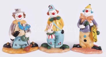 3 darab bohóc asztaldísz, hibátlan, m: 8 cm alatt