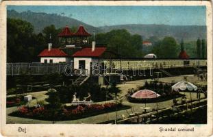 1930 Dés, Dej; Strandul comunal / városi strand, fürdő / bath, spa (kopott sarkak / worn corners)