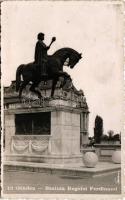 1940 Nagyvárad, Oradea; Statuia Regelui Ferdinand / Ferdinánd király szobra / monument, statue (fl)