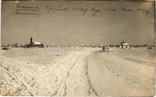 Gulianca, village, church in winter. photo