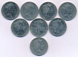 Ausztrália 1995. 20c Cu-Ni "Az ENSZ megalapításának 50. évfordulója" (3x) + 2001. 20c Cu-N...