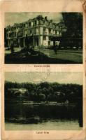 Szovátafürdő, Baile Sovata; Hotelul bailor, Lacul Ursu / Fürdő szálloda, Medve-tó / spa hotel, lake (gyűrődés / crease)
